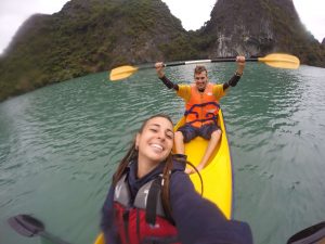 Navegando con el Kayak 