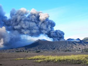 El volcán Bromo activo